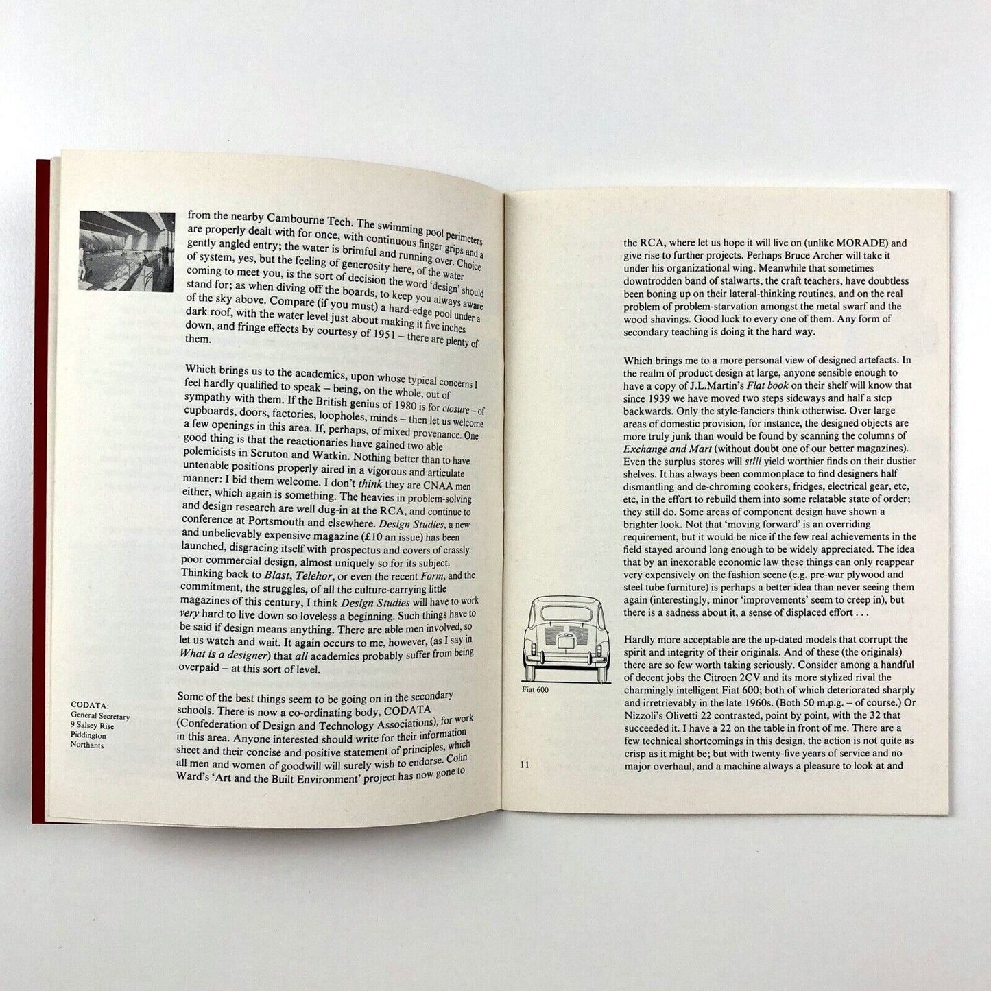 Designing a Present: a pamphlet by Norman Potter to accompany the book What is a designer | Hyphen Press, 1980