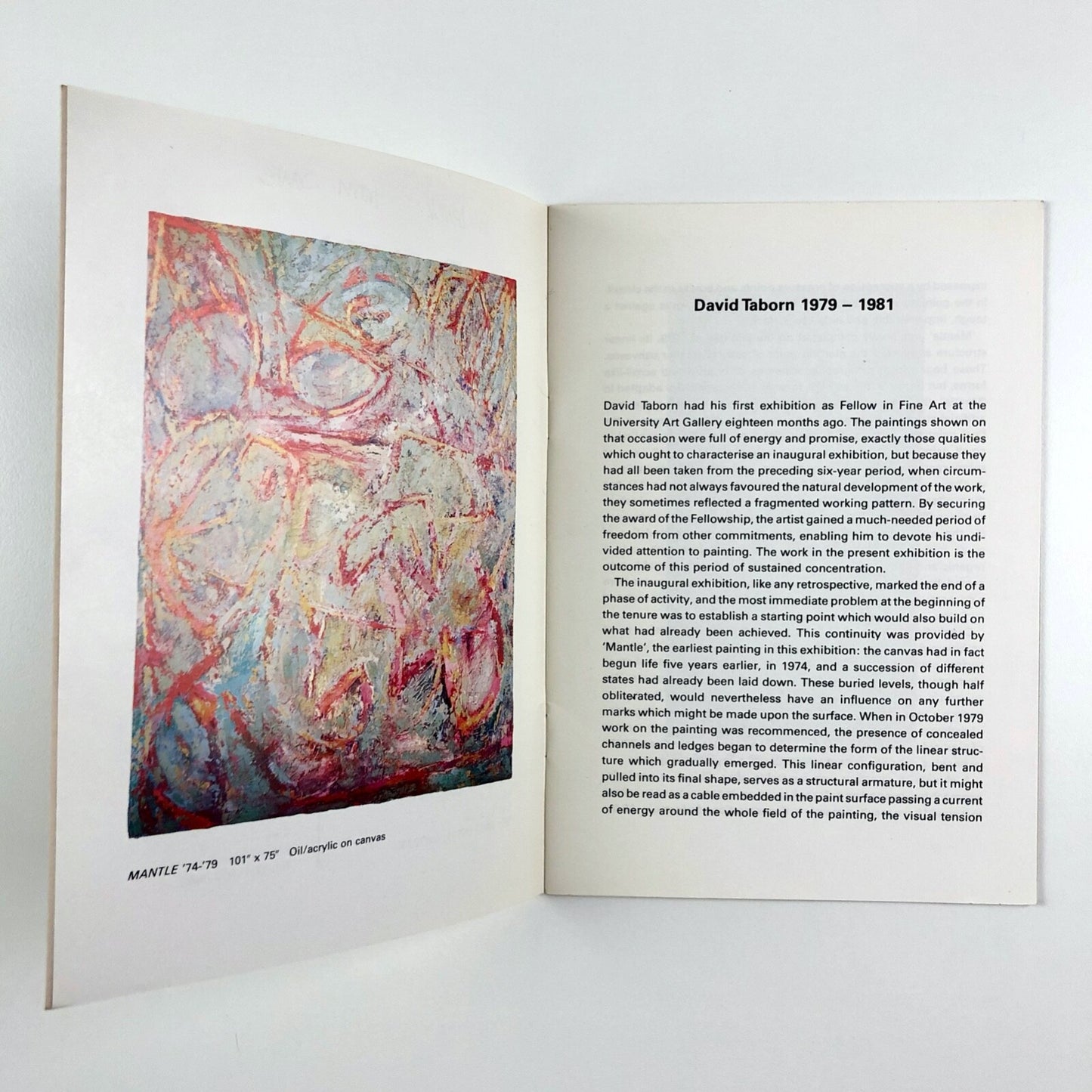 David Taborn – Paintings & Drawings | Nottingham University, Bluecoat Gallery 1981 | Catalogue and related ephemera
