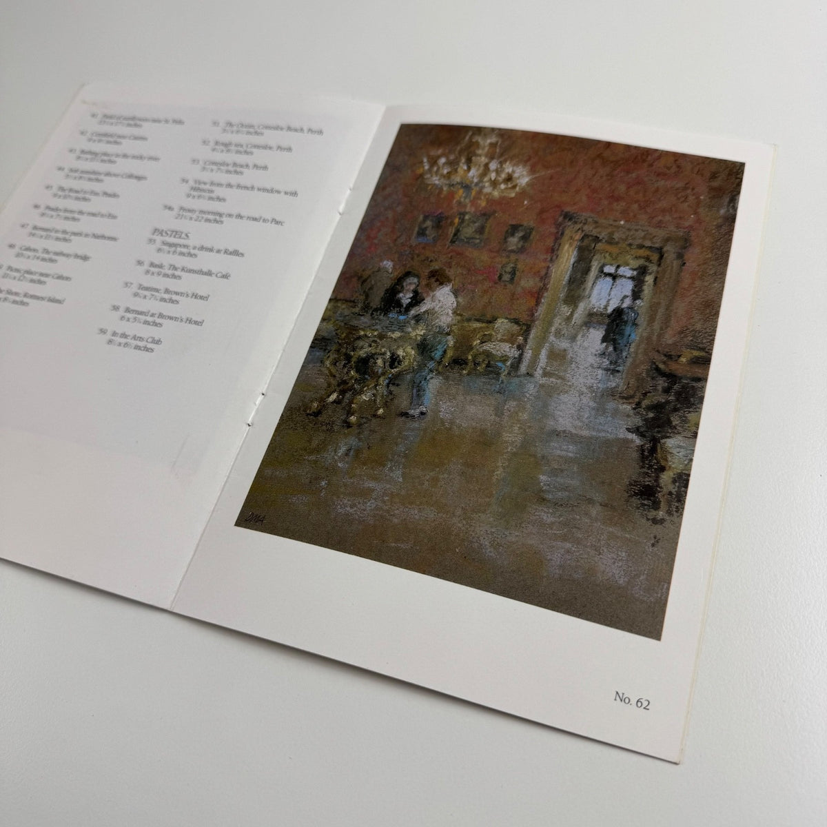 Leaftlet/catalogue for Diana Armfield | Browse & Darby, 1987 signed by the artist