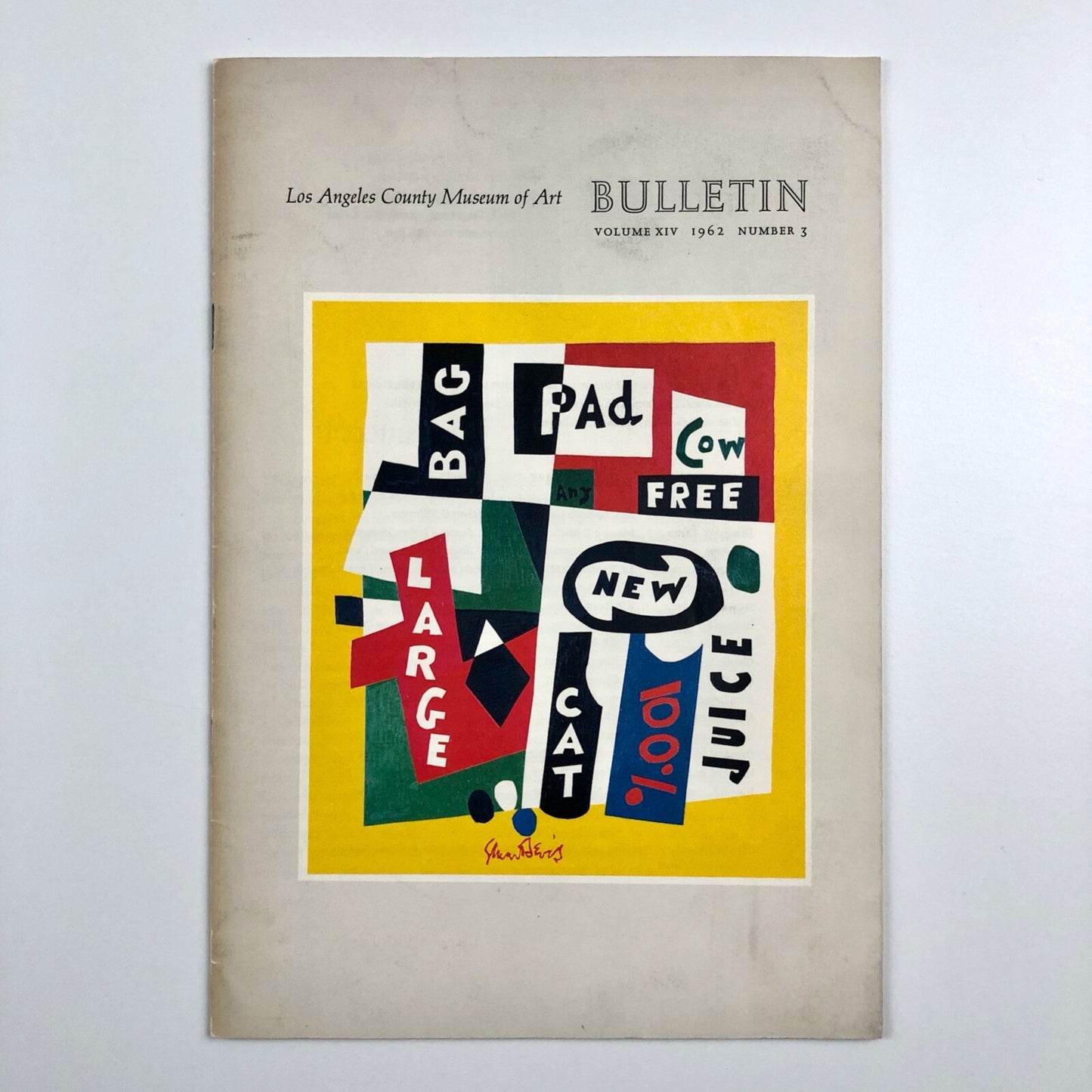 Bulletin Los Angeles County Museum of Art, Volume XIV 1962 No 3. | Stuart Davis
