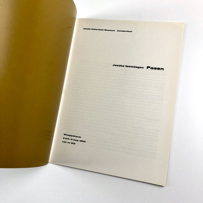 Joodse Feesthagen – Pasen | Joods Historische Museum | Cat. no. 313, 1962