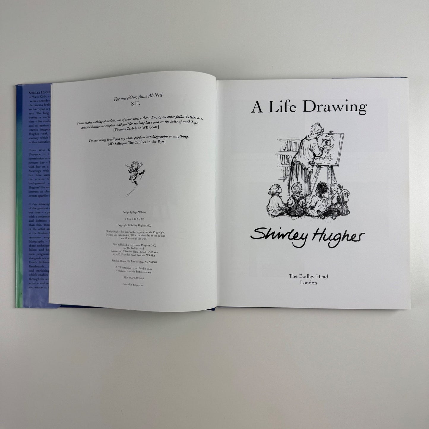 A life drawing recollections of an illustrator. Shirley Hughes | Bodley Head 2002