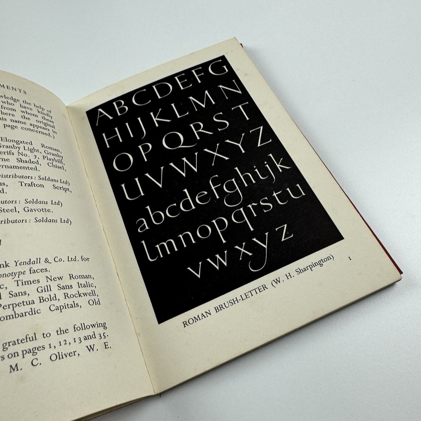 Spon’s Pocket Book of Alphabets | Revised edition, 1956