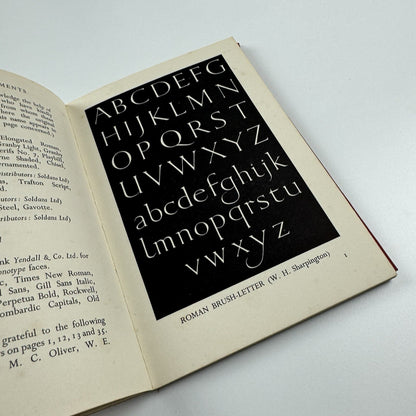 Spon’s Pocket Book of Alphabets | Revised edition, 1956