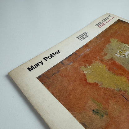 Folding card/catalogue Mary Potter | New Art Centre, 1969