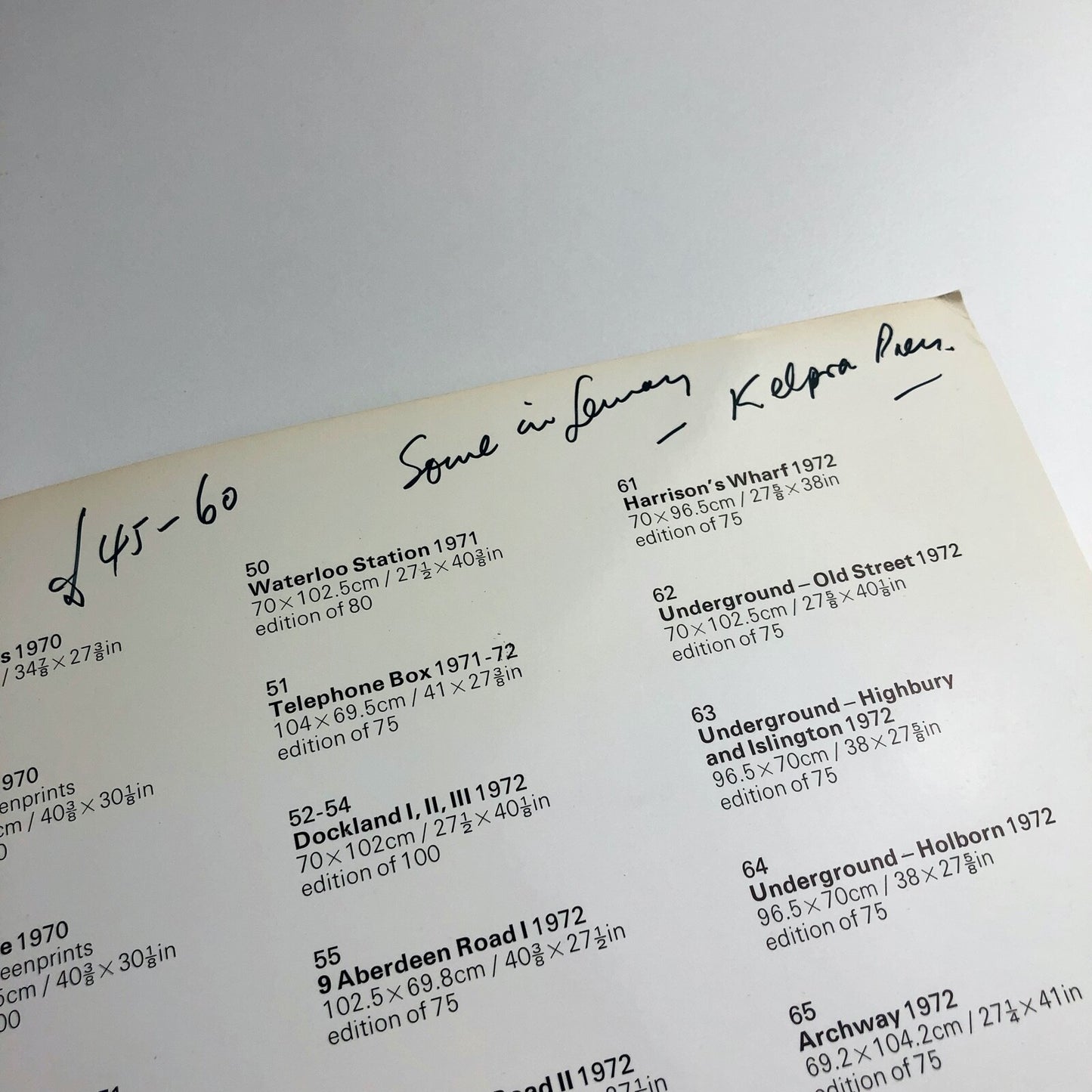 Gerd Winner: Screen Paintings and Graphics | Marlborough Graphics catalogue 1973