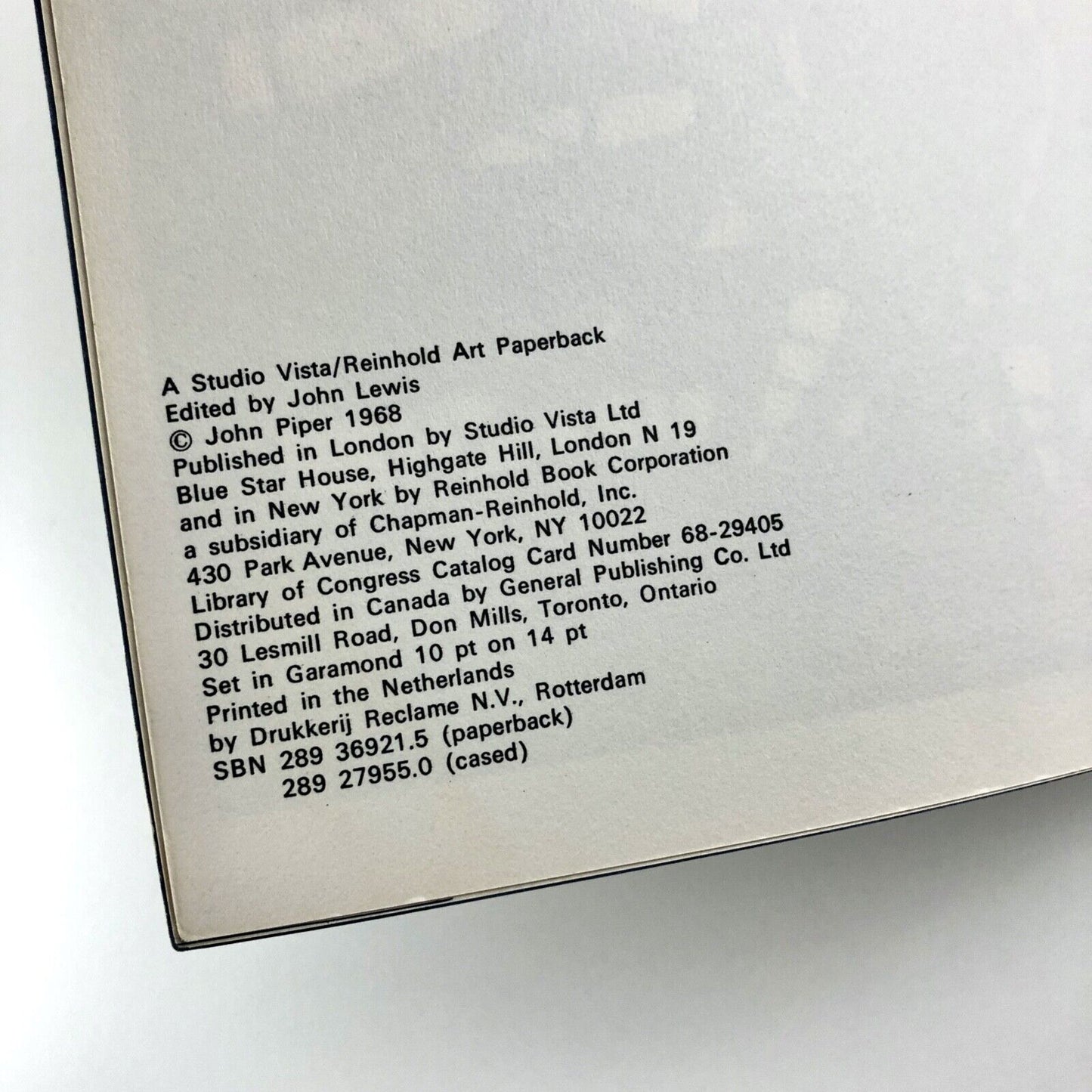 John Piper | Stained Glass: art or anti-art | Studio Vista, 1968