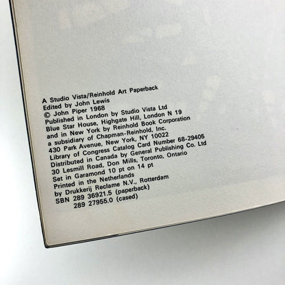 John Piper | Stained Glass: art or anti-art | Studio Vista, 1968