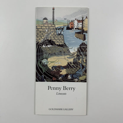 Penny Berry Linocuts - folded promotional card | Goldmark Gallery, undated