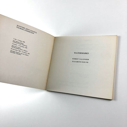 Watermarks: Robert Callender, and Elizabeth Ogilvie | Scottish Arts Council, 1980