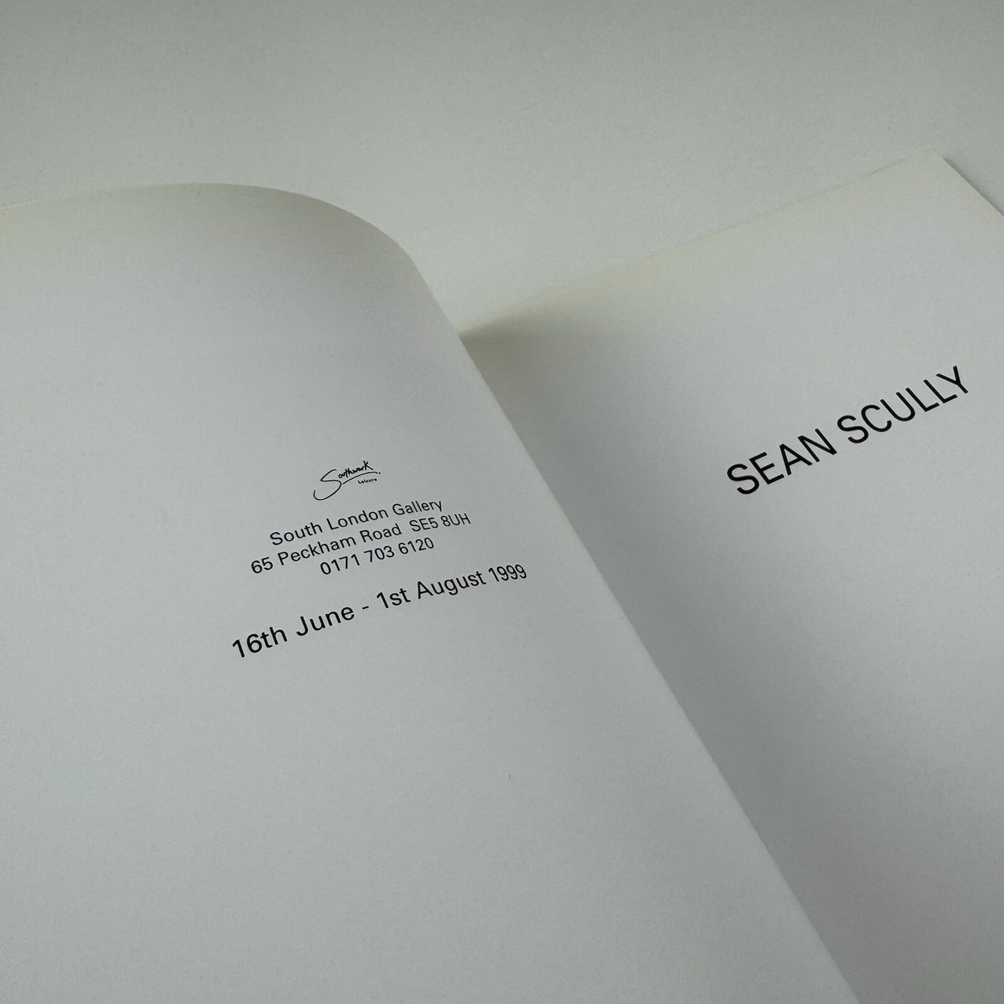 Sean Scully | South London Gallery exhibition catalogue, 1999