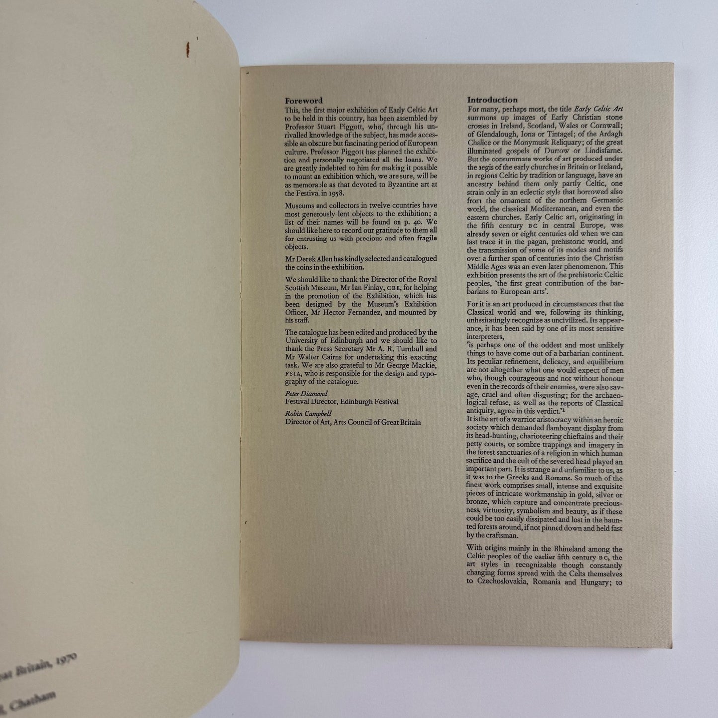 Early Celtic Art | Arts Council Edinburgh Festival Society 1970