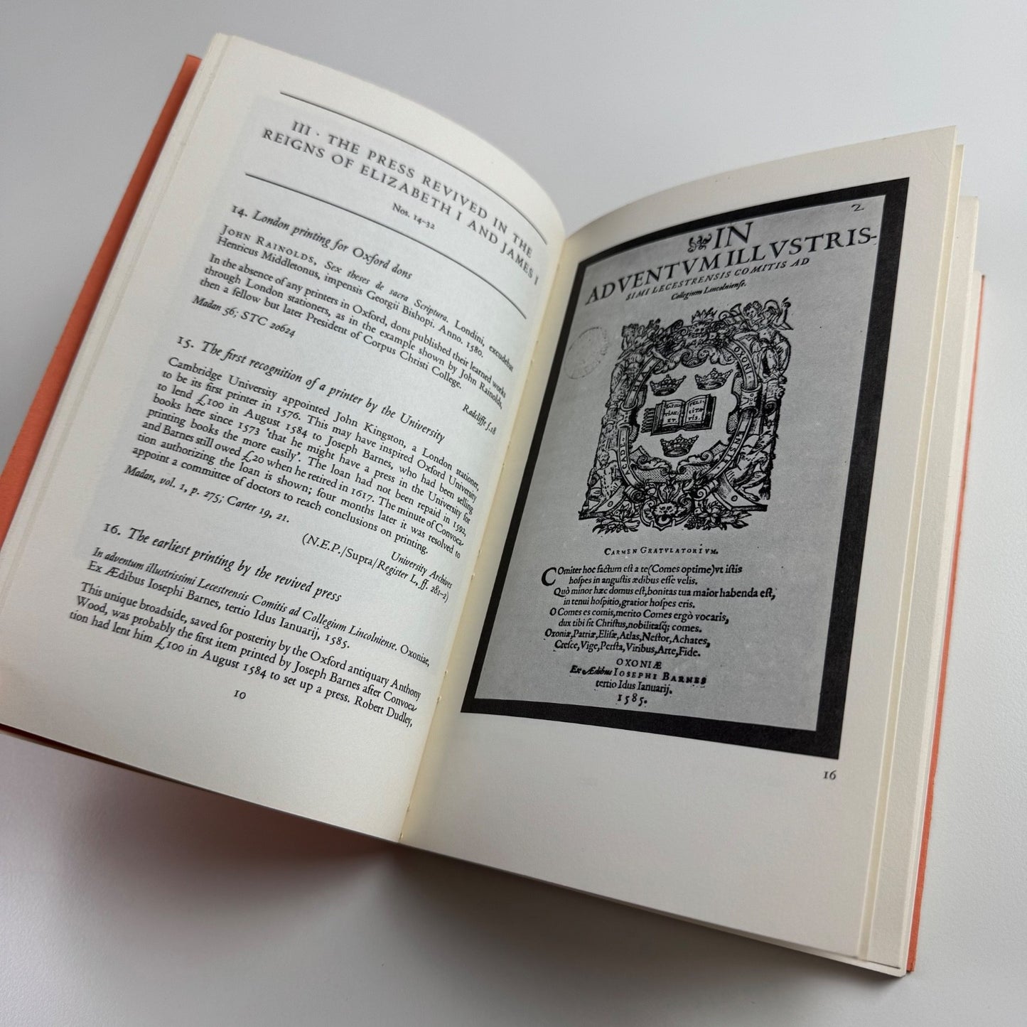Printing and Publishing at Oxford: the Growth of a Learned Press 1478-1978