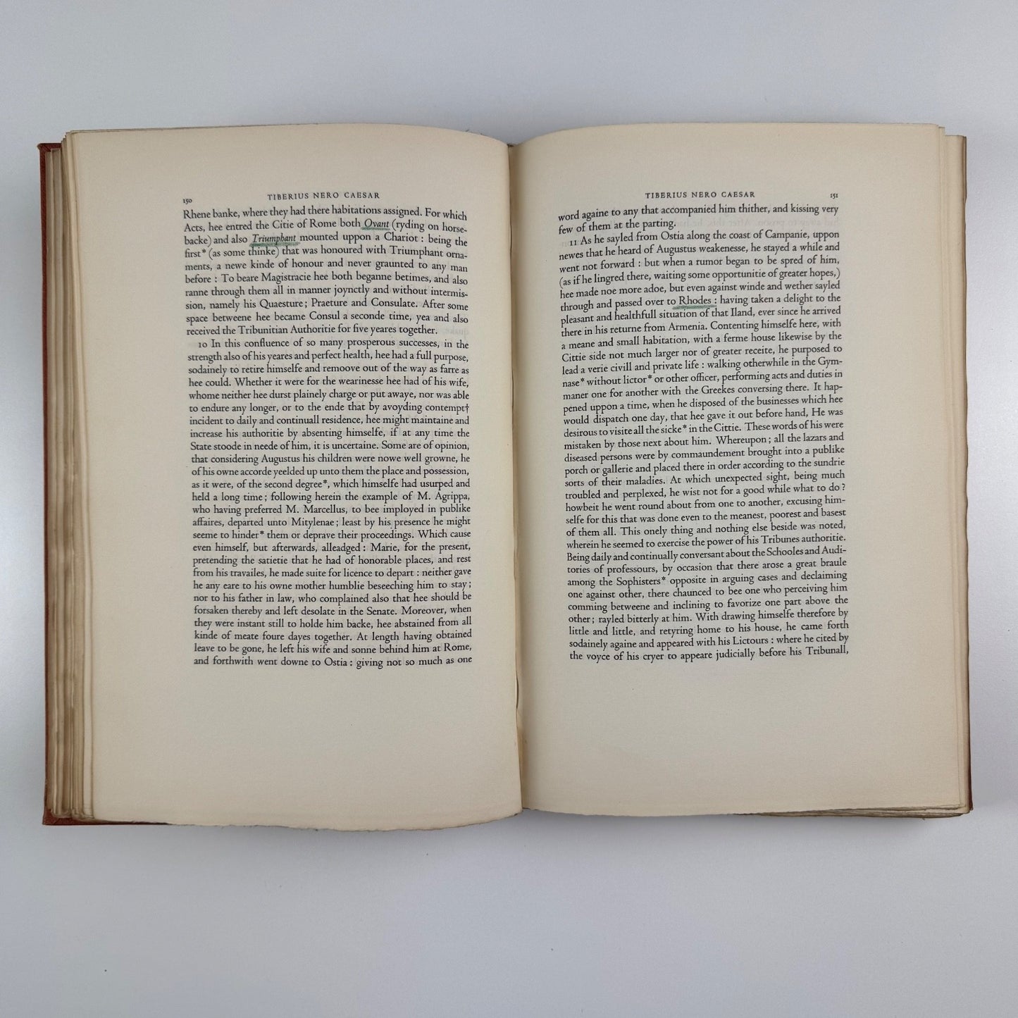 The Historie of Twelve Caesars, Emperors of Rome. Written in Latine by C. Suetonius Tranquillus, and newly translated into English by Philemon Holland | Haslewood Books, Frederick Etchells, 1931