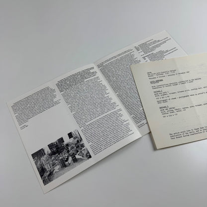 Folding card/catalogue for David Shepherd Sculpture | Oriel, Cardiff, Welsh Arts Council, 1981