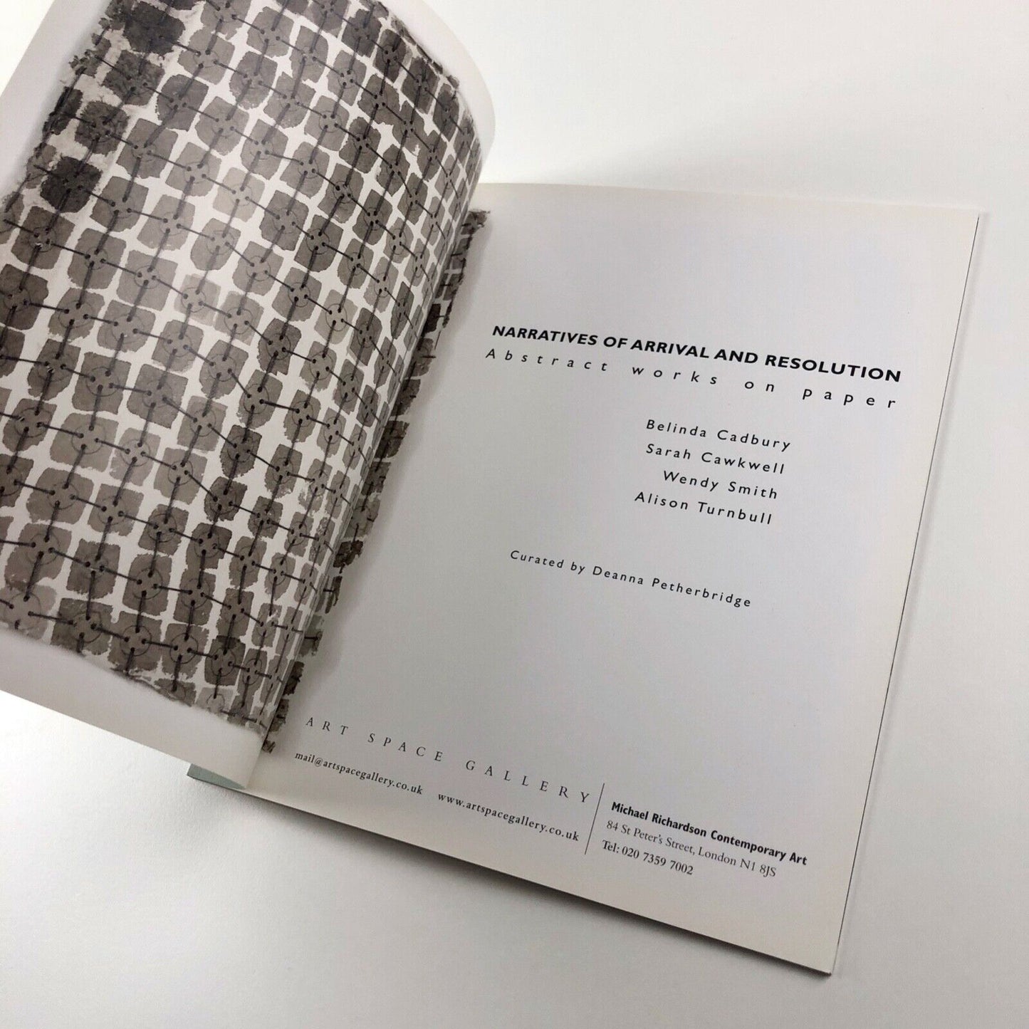 Narratives of Arrival and Resolution. Abstract Works on Paper. Belinda Cadbury, Sarah Cawkwell, Wendy Smith, Alison Turnbull | Art Space Gallery, 2013