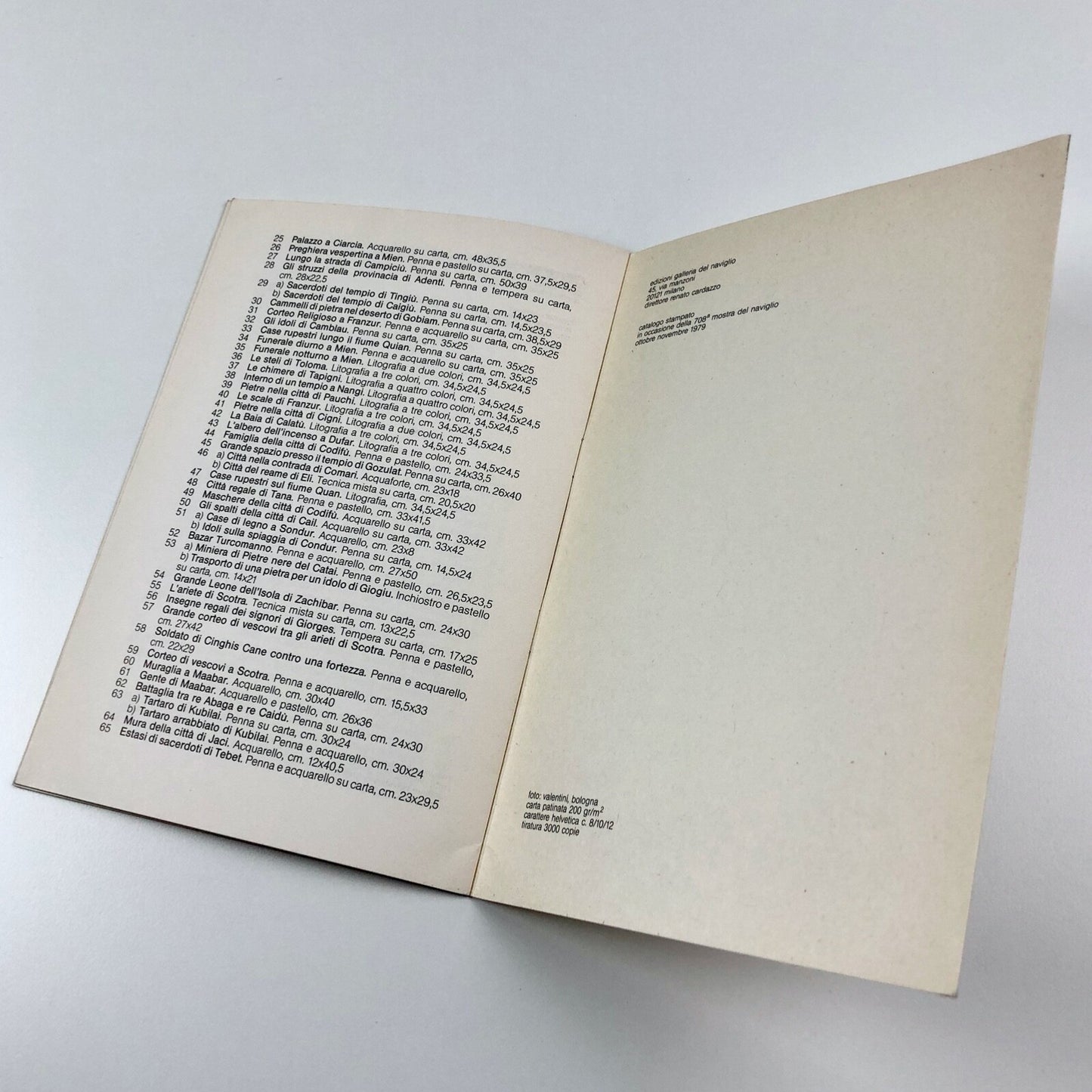 Disegni, acquarelli e grafiche di Fabrizio Clerici per il Milione di Marco Polo | Exhibition catalogue, 1979