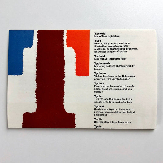 Typographica (New Series) journal promotional leaflet 1960