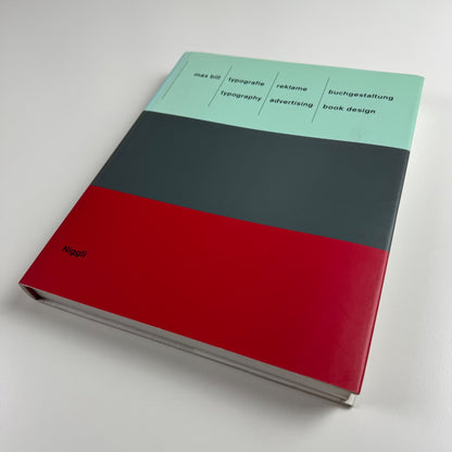 Max Bill. Typography, advertising, book design | Niggli, 1999 hardback