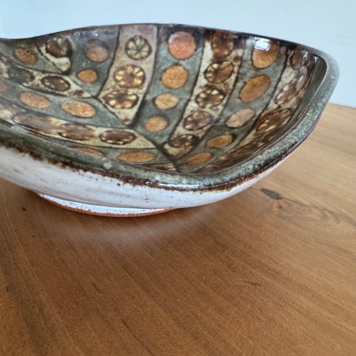 Jean-Claude Malarmey for Vallauris | Small dish | French c.1950s, inscribed signature