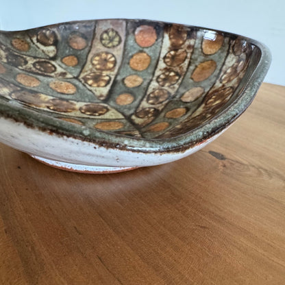 Jean-Claude Malarmey for Vallauris | Small dish | French c.1950s, inscribed signature