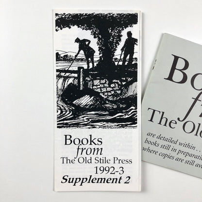 Two pieces of ephemera | The Old Stile Press. Supplement 2 1992-3, 1998 Books