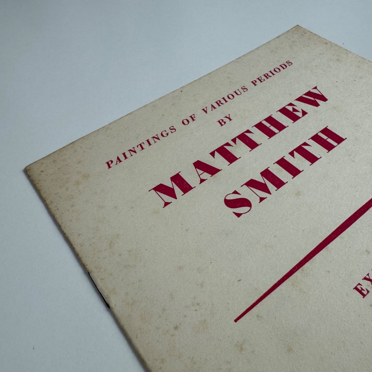 Paintings of various periods by Matthew Smith | Arthur Tooth, June July 1951