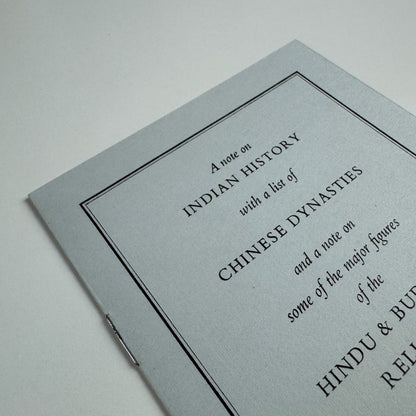 Small leaflet The Arts of India and China | Whitechapel Art Gallery, 1952