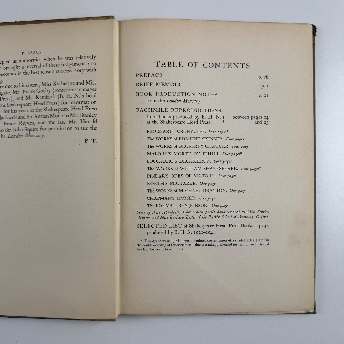 B.H. Newdigate. Scholar Printer by Joseph Thorp | Basil Blackwell, 1950