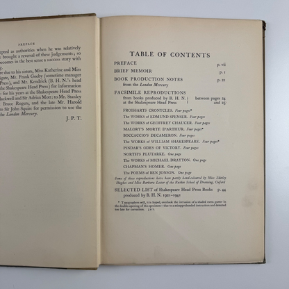 B.H. Newdigate. Scholar Printer by Joseph Thorp | Basil Blackwell, 1950