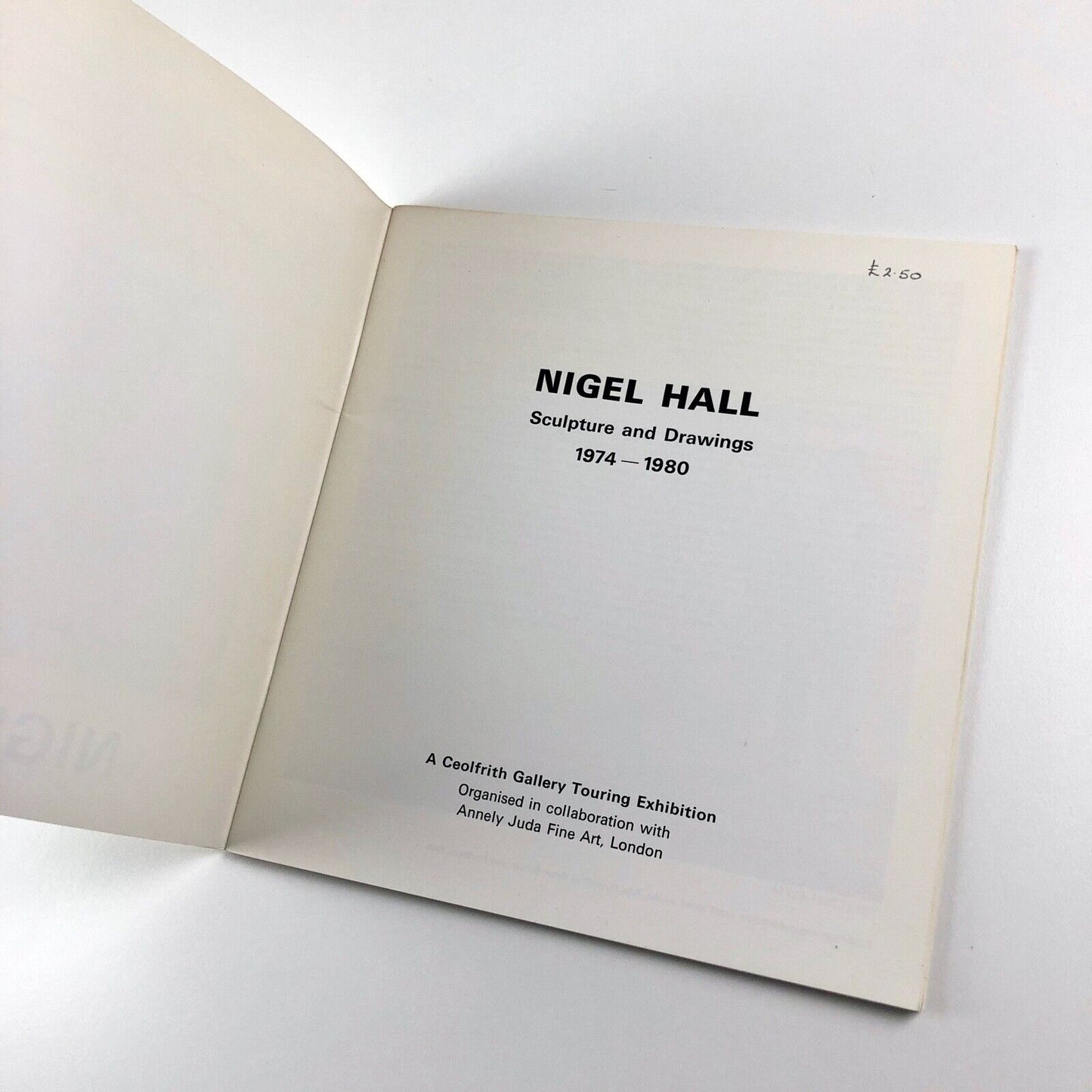 Nigel Hall – Sculpture and Drawings 1974–1980 | Annely Juda Ceolfrith Gallery, 1980