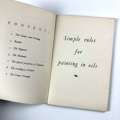 Simple Rules for Painting in Oils by A. P. Laurie | Winsor & Newton, undated presumed to be 1930s