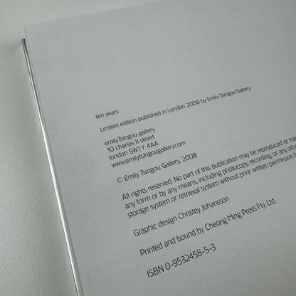 Emily Tsingou Gallery Ten Years. March 1998 - February 2008 limited edition 324/500