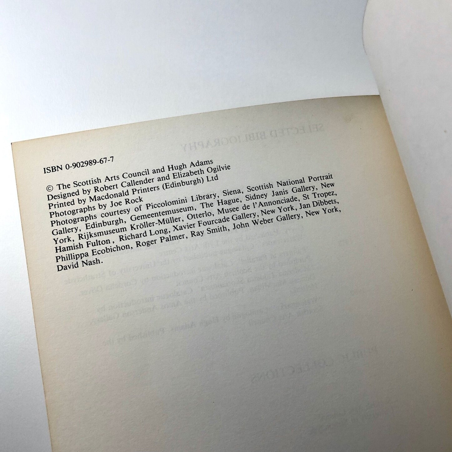 Watermarks: Robert Callender, and Elizabeth Ogilvie | Scottish Arts Council, 1980