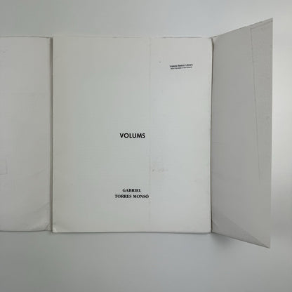 Volums. Gabriel Torres Monsó | Joan Casellas Espais Centre d'Art Contemporani, 1989 catalogue