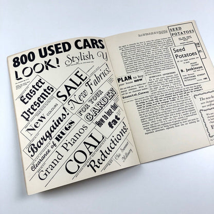 Re-Dressing the House-Set Advertisements | Reprinted from the Monotype Recorder