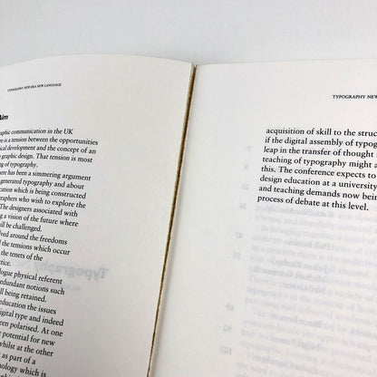 Typography – New Era New Language | Edited by Michael Gorman | The Manchester Metropolitan University, 1995