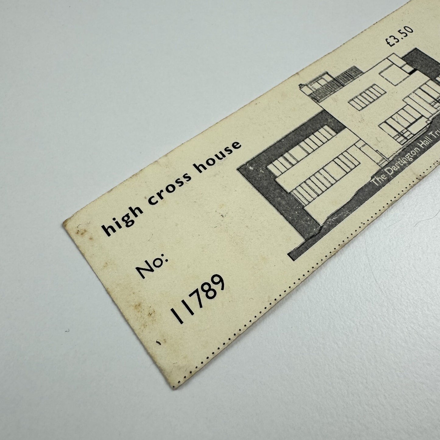 Admission ticket for High Cross House | The Dartington Hall Trust, c1990s?