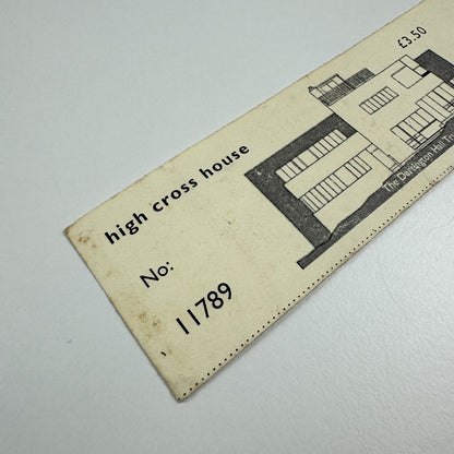 Admission ticket for High Cross House | The Dartington Hall Trust, c1990s?