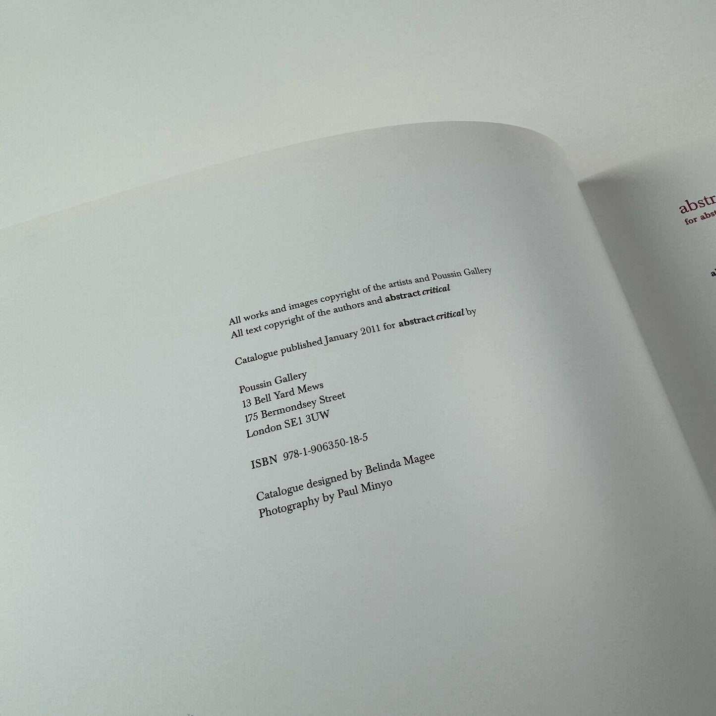 High-abstract | An exhibition by Abstract Critical | Poussin Gallery, 2011