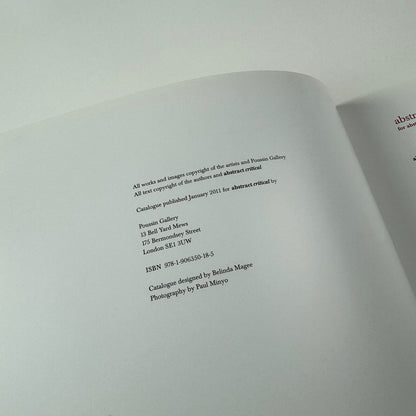 High-abstract | An exhibition by Abstract Critical | Poussin Gallery, 2011