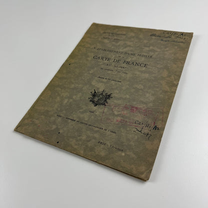 Établissement d’une feuille de la carte de France | Géographique de l’armée 1936