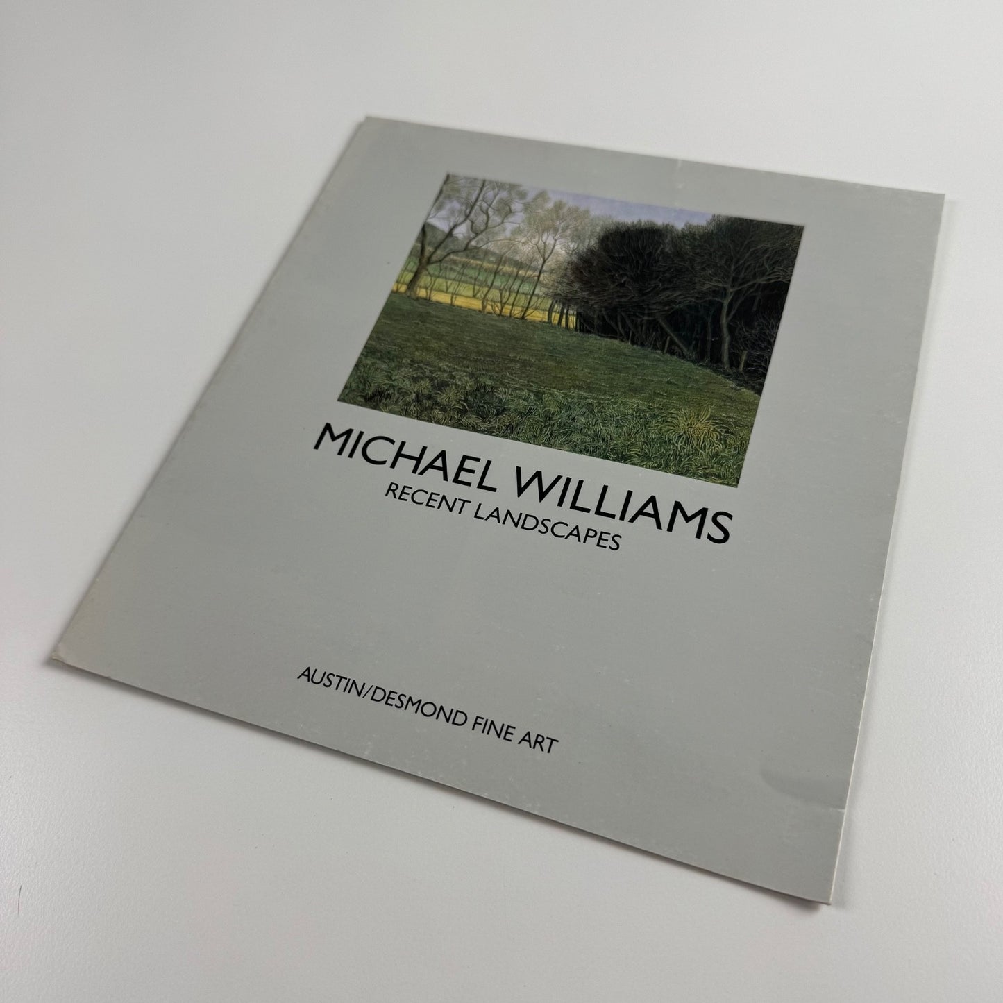 Folding card/catalogue for Michael Williams. Recent Landscapes | Austin/Desmond Fine Art undated c.1988