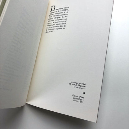 K éditeur par Alain Gheerbrant & Léon Aichelbaum | Le temps qu'il fait, 1991