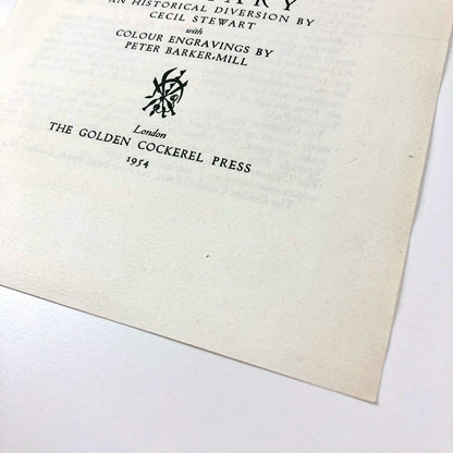 Topiary: An Historical Diversion | Peter Barker-Mill | Golden Cockerel Press prospectus, 1954