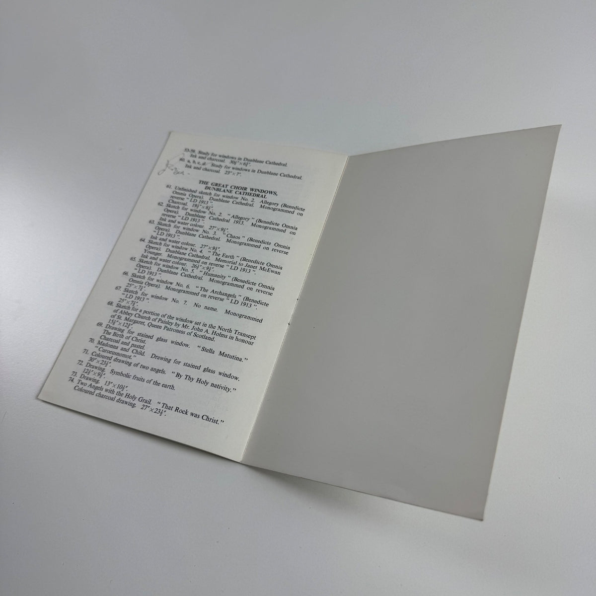 An Exhibition of Stained Glass Window Designs and Drawings by Louis Davis | Andrew Leslie Mason's Yard Gallery 1971