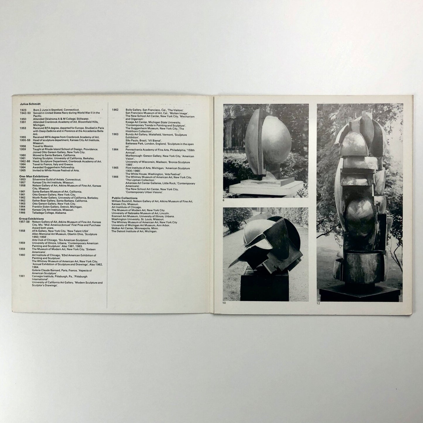 Julius Schmidt | Marlborough-Gerson exhibition leaflet cat.no. 198