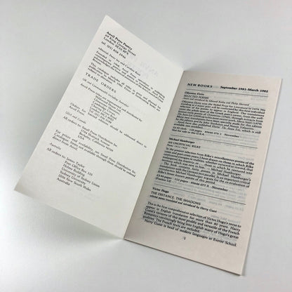 Three Anvil Press Poetry leaflets – 1967-1982