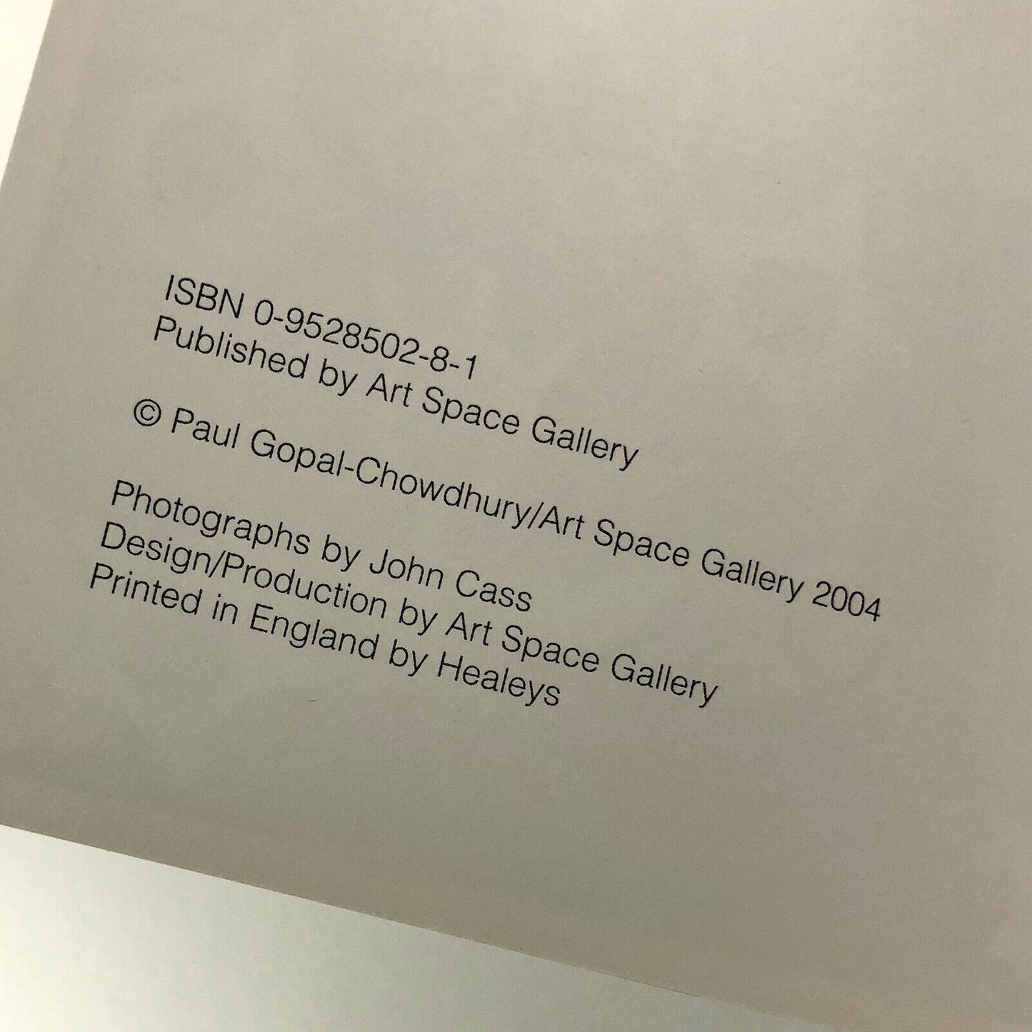 A Time of Demons | Paul Gopal-Chowdhury | Art Space Gallery catalogue, 2004