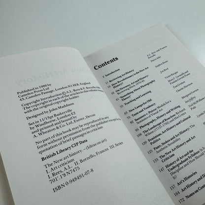 The New Art History edited by A.L. Rees & F. Borzello | Camden Press, 1986